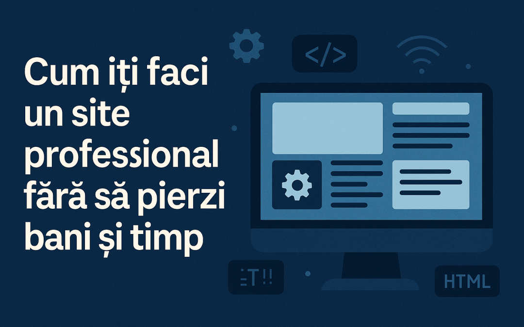 Cum îți faci un site profesional fără să pierzi bani și timp